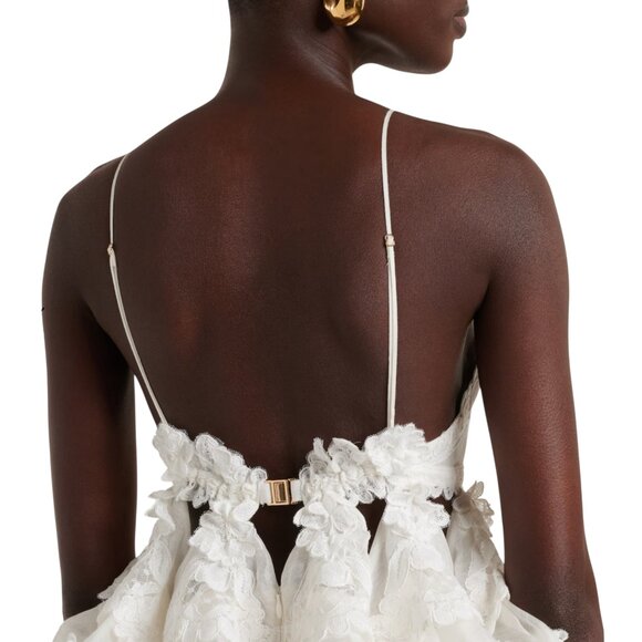 ZIMMERMANN  Crush Tiered Lace Mini Dress Size XS/S NEW - Picture 7 of 14